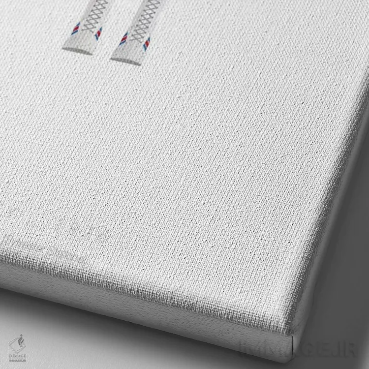 تابلو مینیمال راکی اثر فرد بیرچال - نمای نزدیک بافت بوم