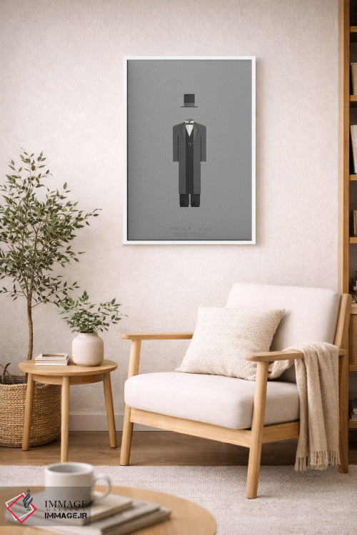 تابلو مینیمال لینکلن اثر فرد بیرچال - D5W