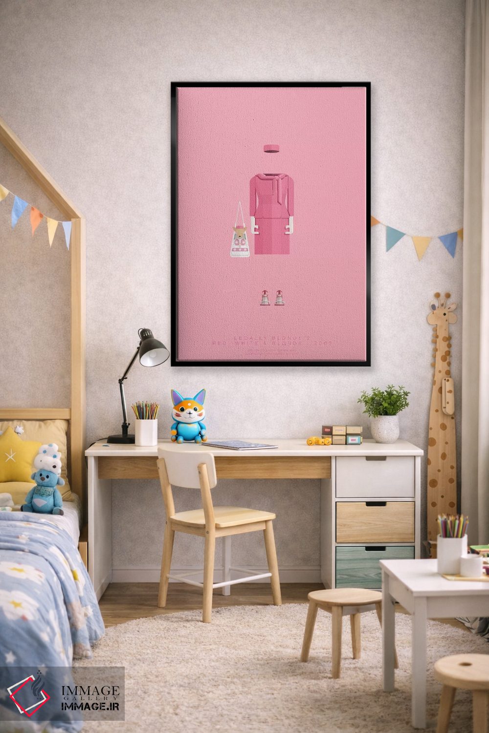 تابلو مینیمال بلوند قانونی اثر فرد بیرچال - D3B