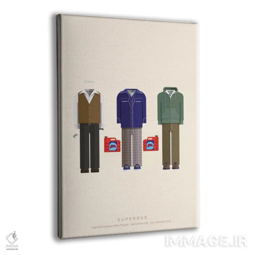 تابلو مینیمال سوپربد اثر فرد بیرچال - نمای پرسپکتیو محصول