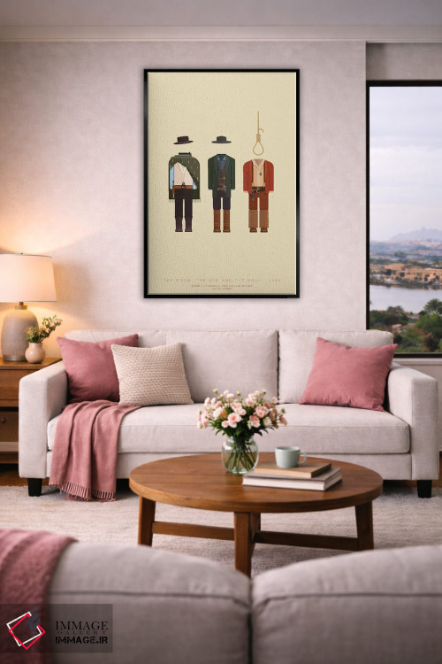 تابلو مینیمال خوب، بد، زشت اثر فرد بیرچال - D5B