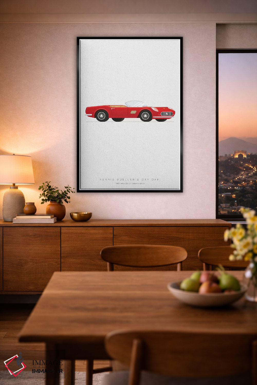 تابلو مینیمال مرخصی فریس بولر اثر فرد بیرچال - D2B