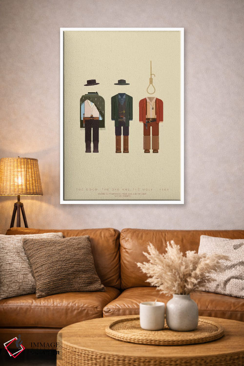 تابلو مینیمال خوب، بد، زشت اثر فرد بیرچال - D4W