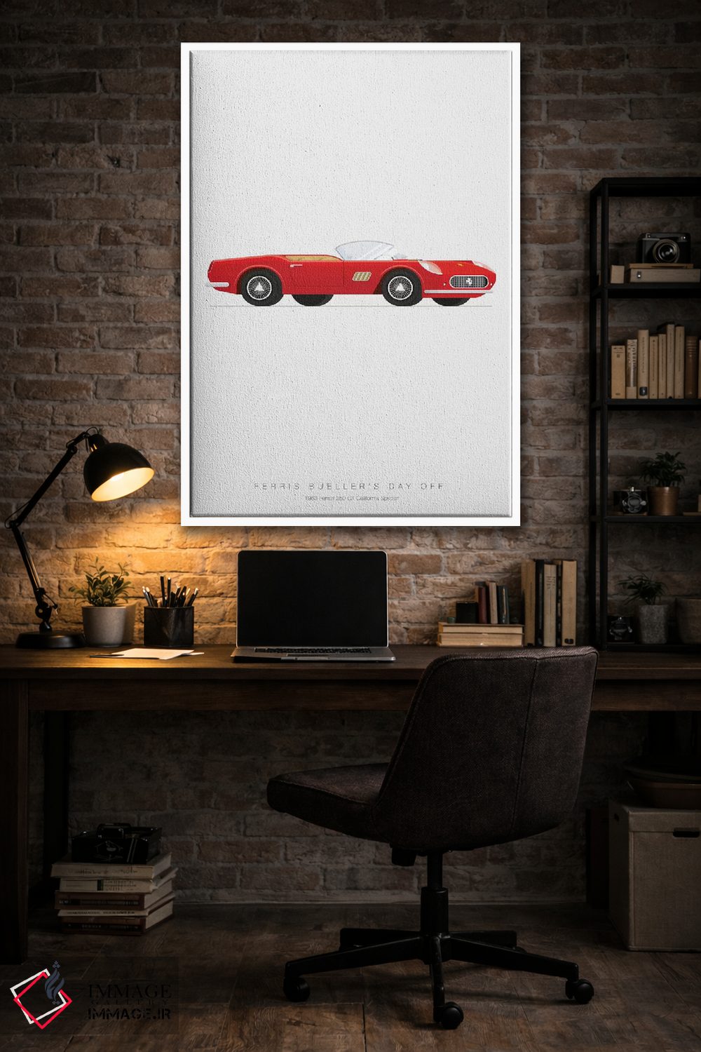 تابلو مینیمال مرخصی فریس بولر اثر فرد بیرچال - D4W