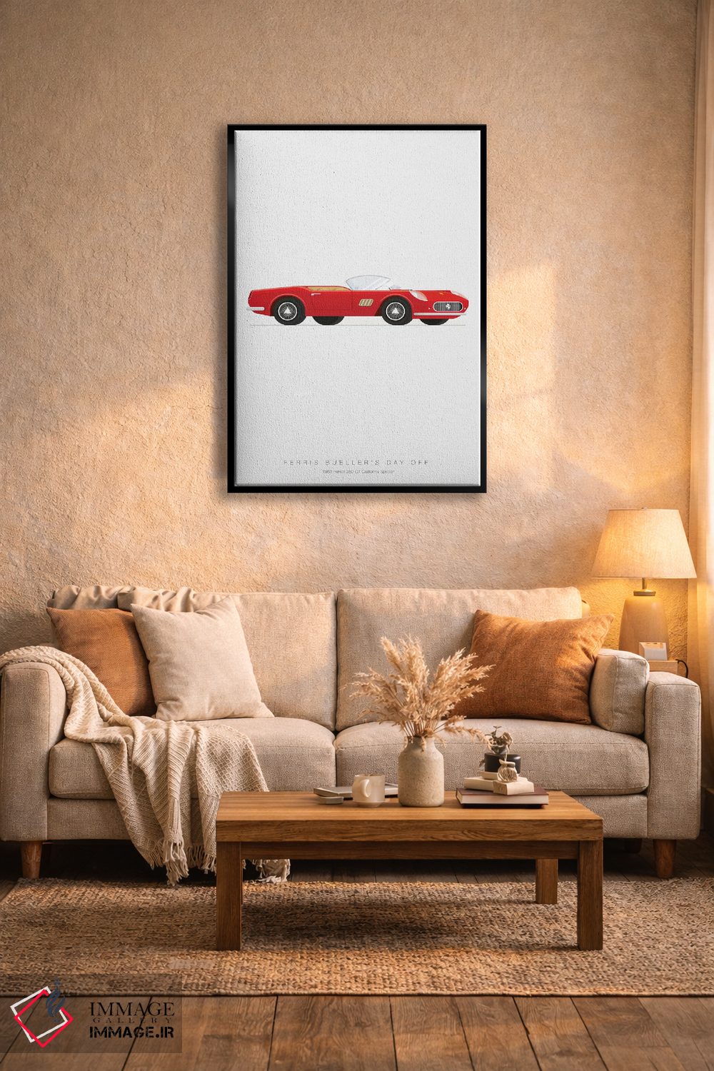 تابلو مینیمال مرخصی فریس بولر اثر فرد بیرچال - D6B