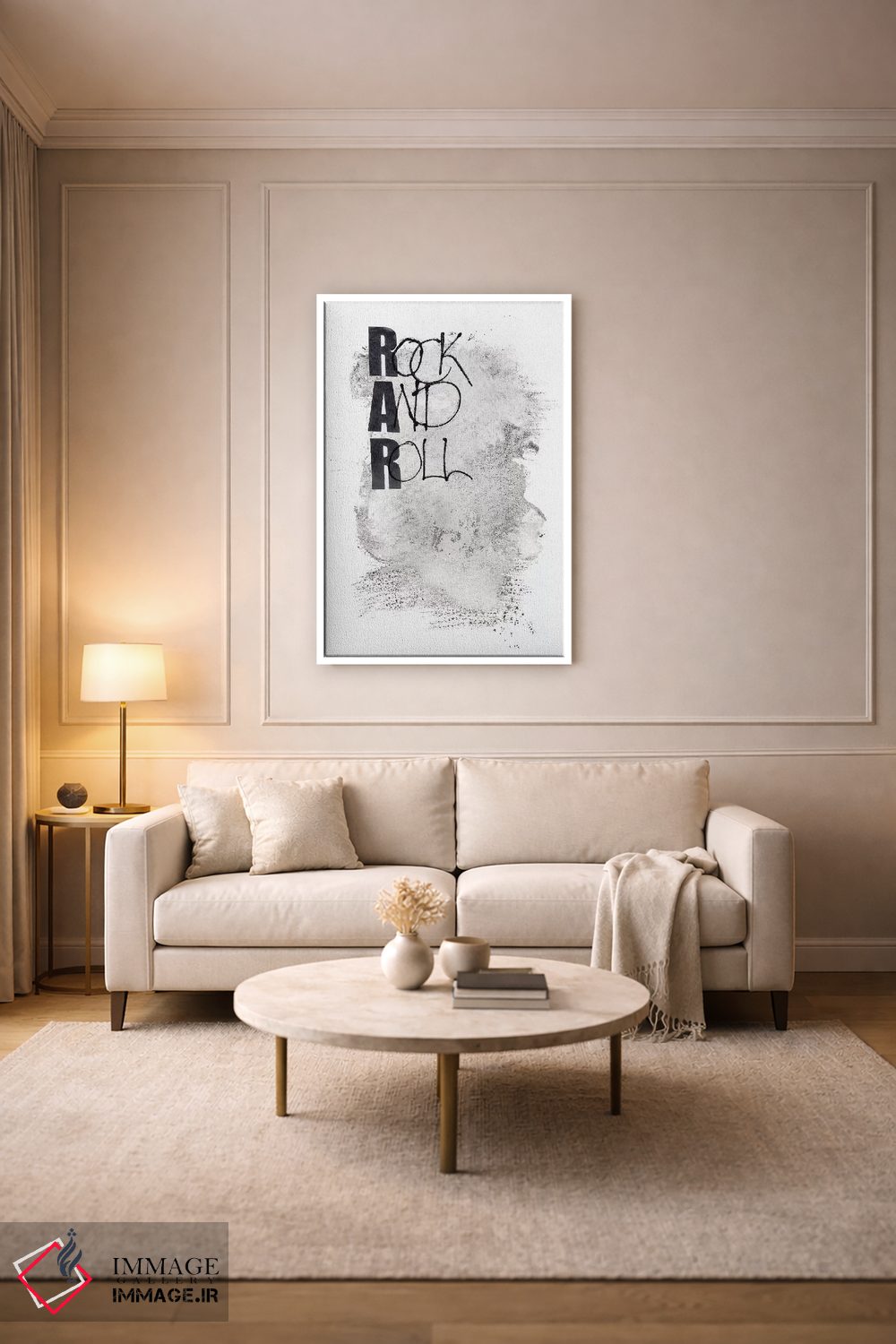 تابلو دکوراتیو راک اند رول اثر دیزاین فابریکن - D3W
