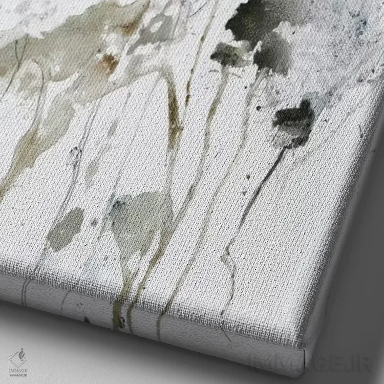 تابلو مینیمال این روزها ۲ اثر دیزاین فابریکن - نمای نزدیک بافت بوم