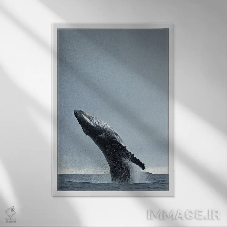 تابلو دکوراتیو ۴۰ تن اثر دیزاین فابریکن - نمای قابدار سفید