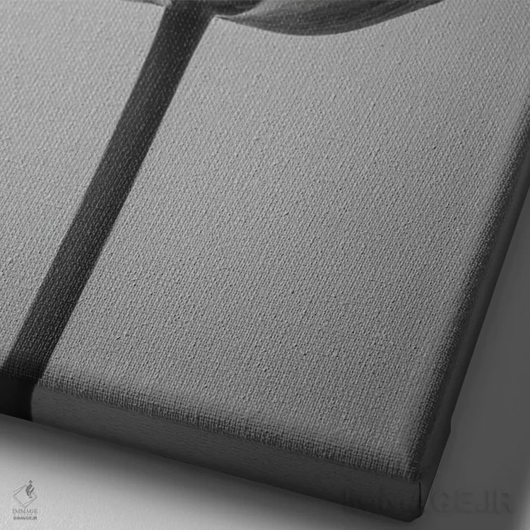 تابلو دکوراتیو باروک ۵ اثر دیزاین فابریکن - نمای نزدیک بافت بوم