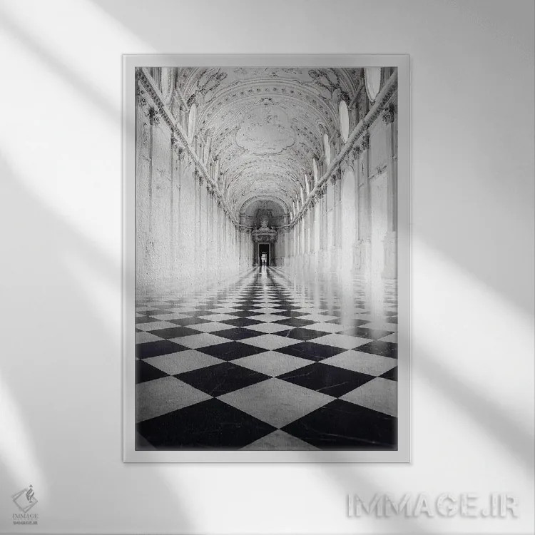 تابلو دکوراتیو معماری ۶ اثر دیزاین فابریکن - نمای قابدار سفید