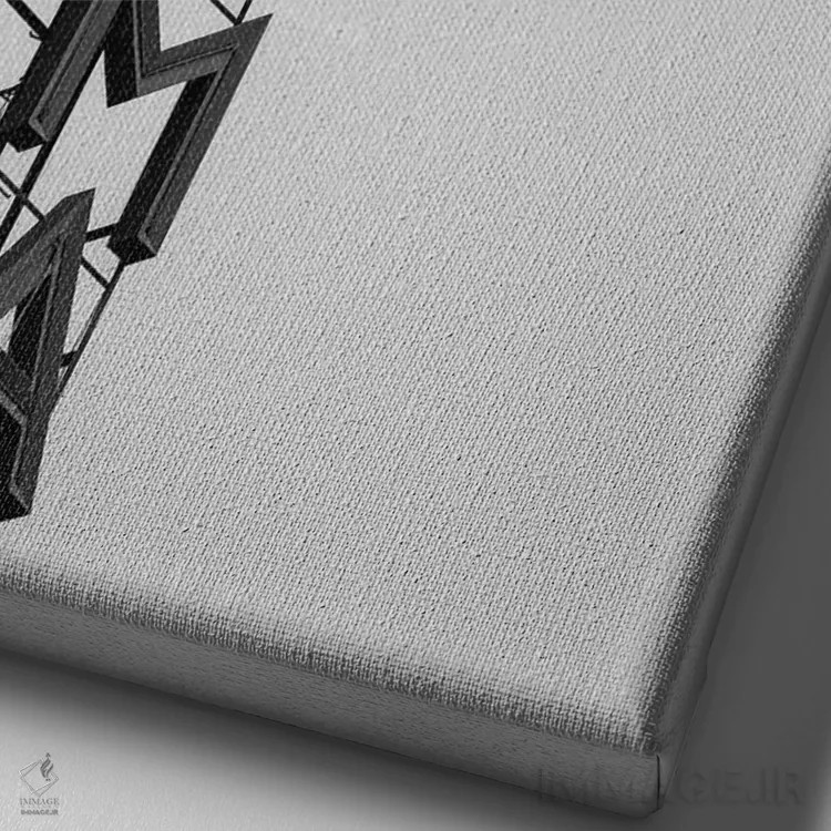 تابلو دکوراتیو سینما اثر دیزاین فابریکن - نمای نزدیک بافت بوم