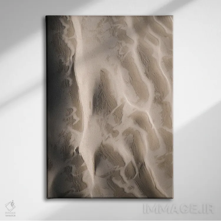 تابلو انتزاعی از بالا ۳ اثر دیزاین فابریکن - نمای روبهرو روی دیوار