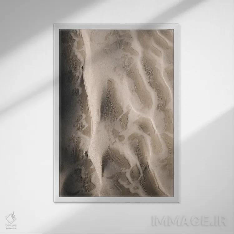 تابلو انتزاعی از بالا ۳ اثر دیزاین فابریکن - نمای قابدار سفید