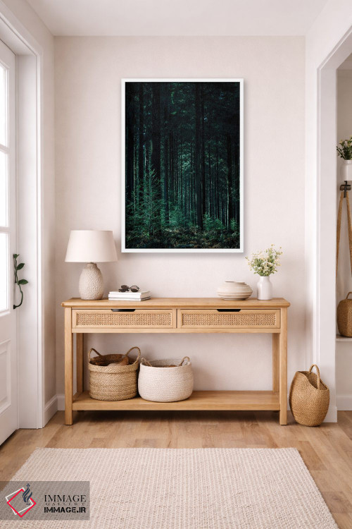 تابلو دکوراتیو سبز تیره اثر دیزاین فابریکن - D5W