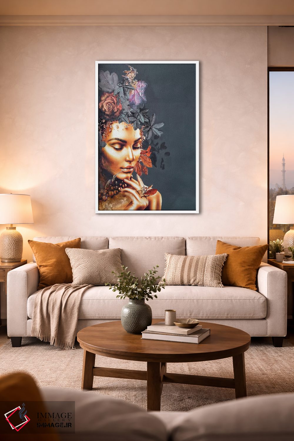 تابلو دکوراتیو مد طلایی ۱ اثر دیزاین فابریکن - D1W