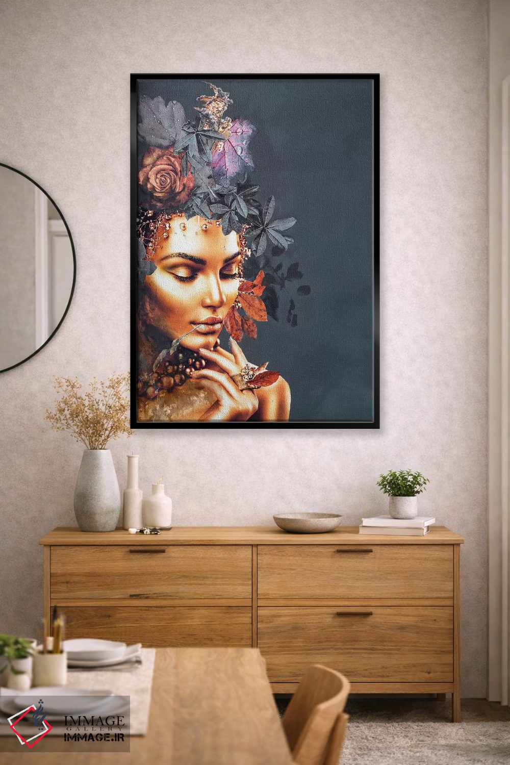 تابلو دکوراتیو مد طلایی ۱ اثر دیزاین فابریکن - D3B