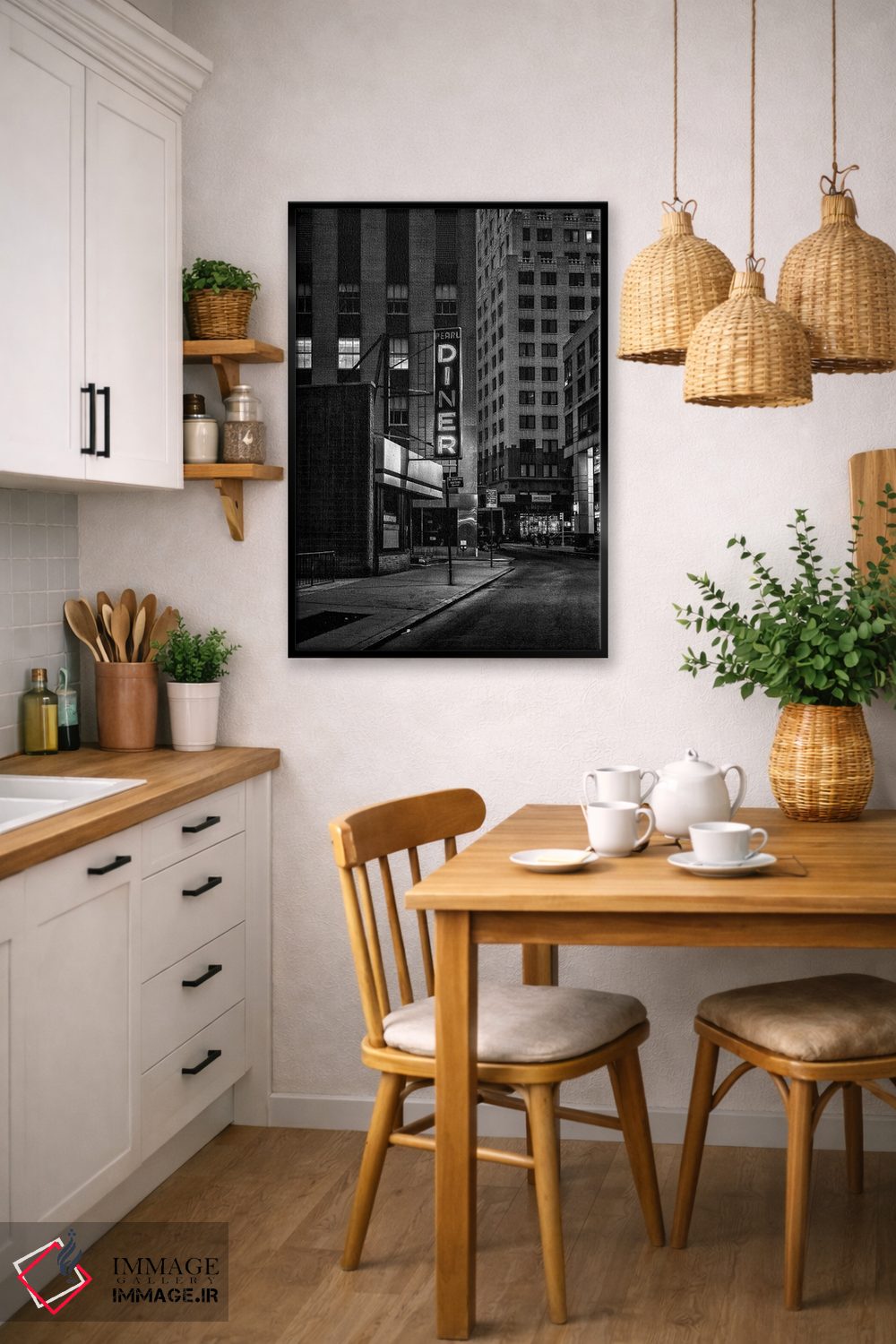 تابلو دکوراتیو غذاخوری اثر دیزاین فابریکن - D6B