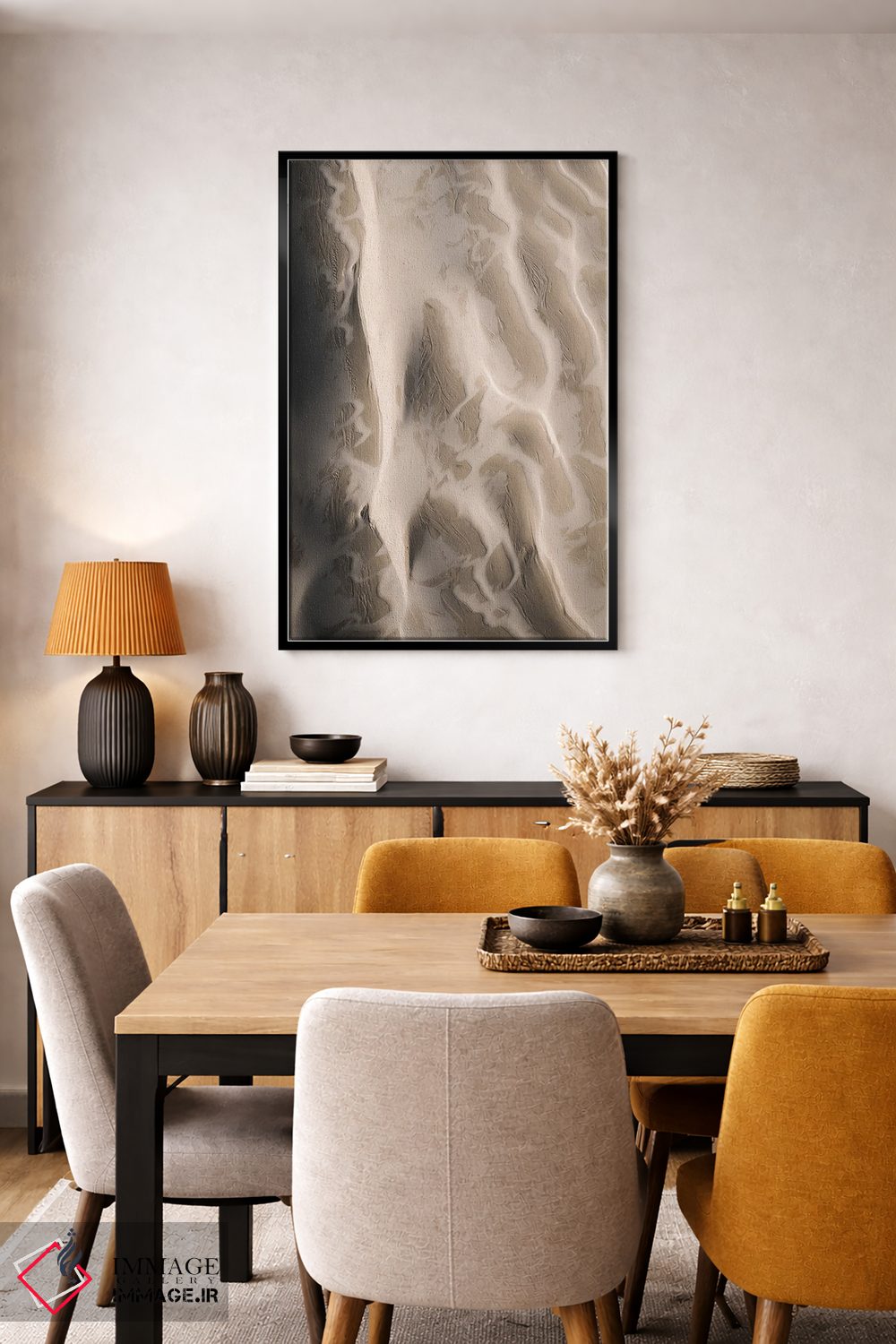 تابلو انتزاعی از بالا ۳ اثر دیزاین فابریکن - D6B