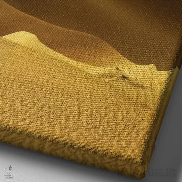 تابلو دکوراتیو در تلماسه ها ۲ اثر دیزاین فابریکن - نمای نزدیک بافت بوم