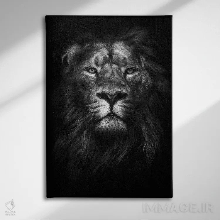 تابلو دکوراتیو شاه شاهان اثر دیزاین فابریکن - نمای روبهرو روی دیوار