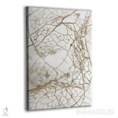 تابلو انتزاعی اسکلت برگ اثر دیزاین فابریکن - نمای پرسپکتیو محصول