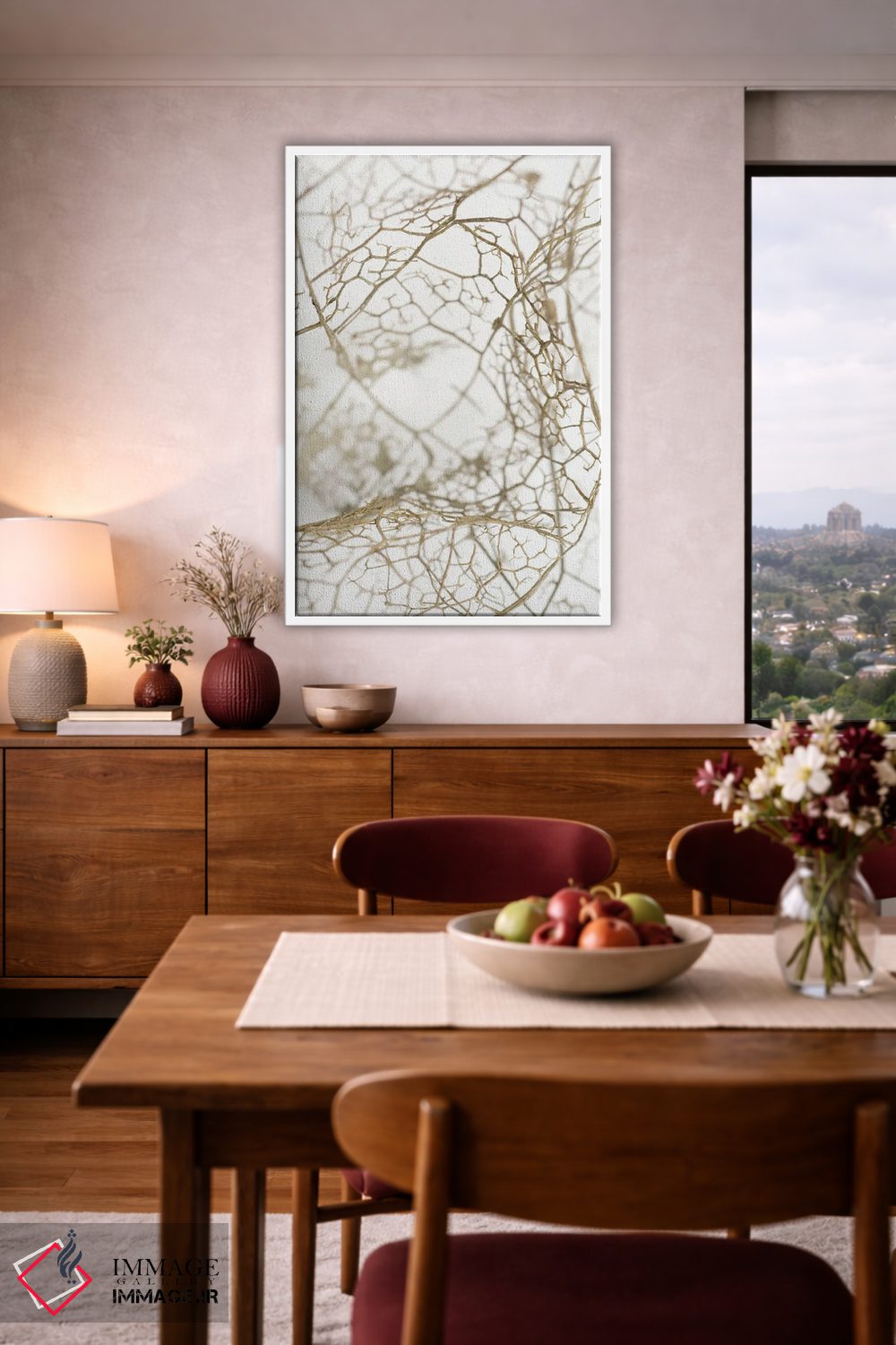 تابلو انتزاعی اسکلت برگ اثر دیزاین فابریکن - D2W