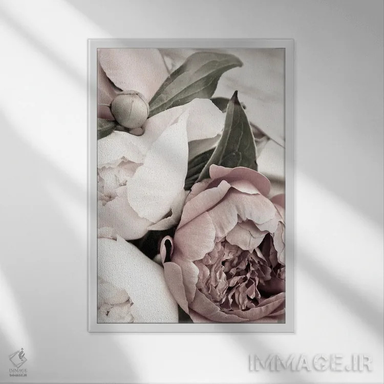 تابلو دکوراتیو مجلل ۱ اثر دیزاین فابریکن - نمای قابدار سفید