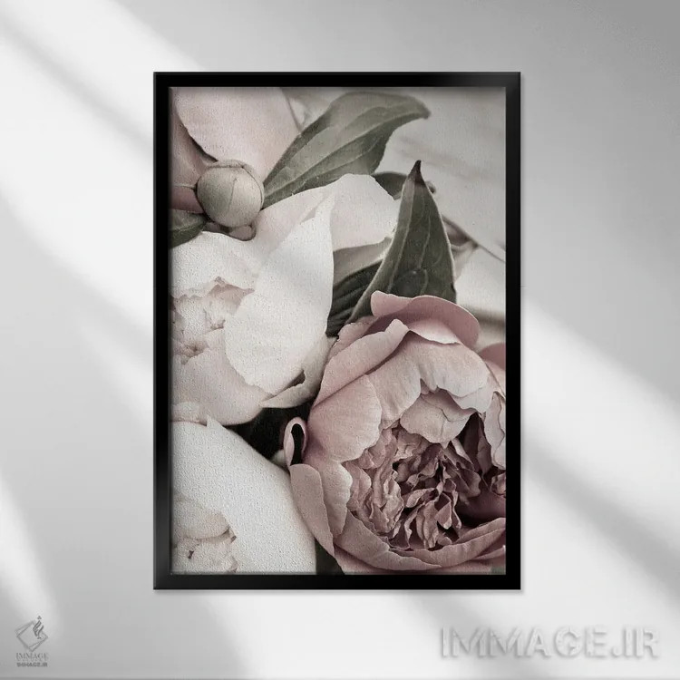 تابلو دکوراتیو مجلل ۱ اثر دیزاین فابریکن - نمای قابدار مشکی