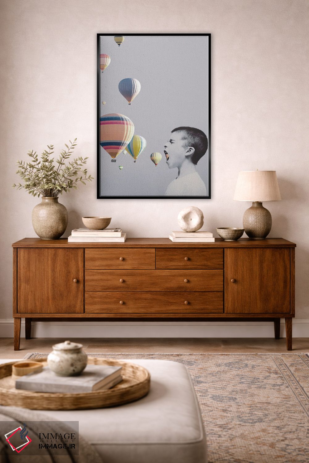 تابلو دکوراتیو دهان بزرگ من اثر دیزاین فابریکن - D4B