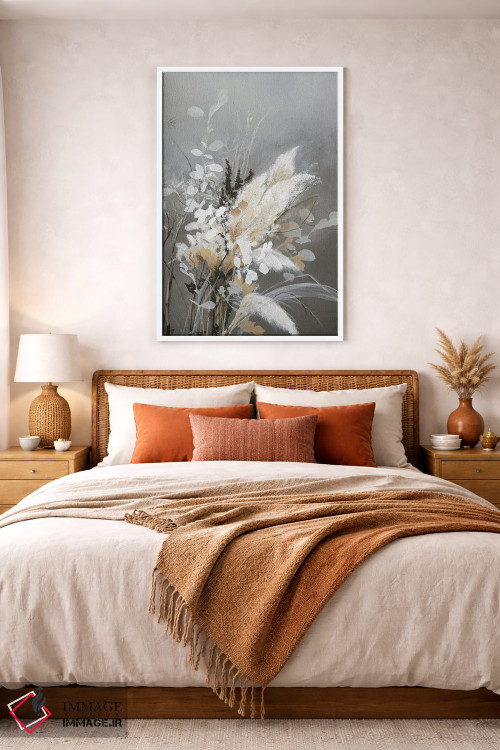 تابلو دکوراتیو برگ های روشن ۲ اثر دیزاین فابریکن - D2W