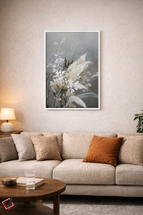 تابلو دکوراتیو برگ های روشن ۲ اثر دیزاین فابریکن - D3W