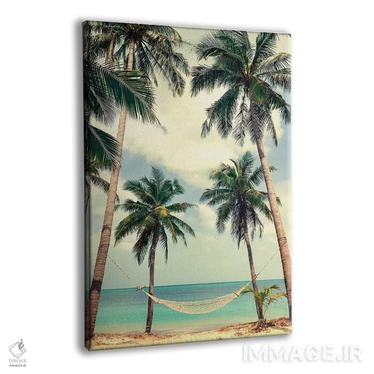 تابلو دکوراتیو آسمان نخل ۳ اثر دیزاین فابریکن - نمای پرسپکتیو محصول