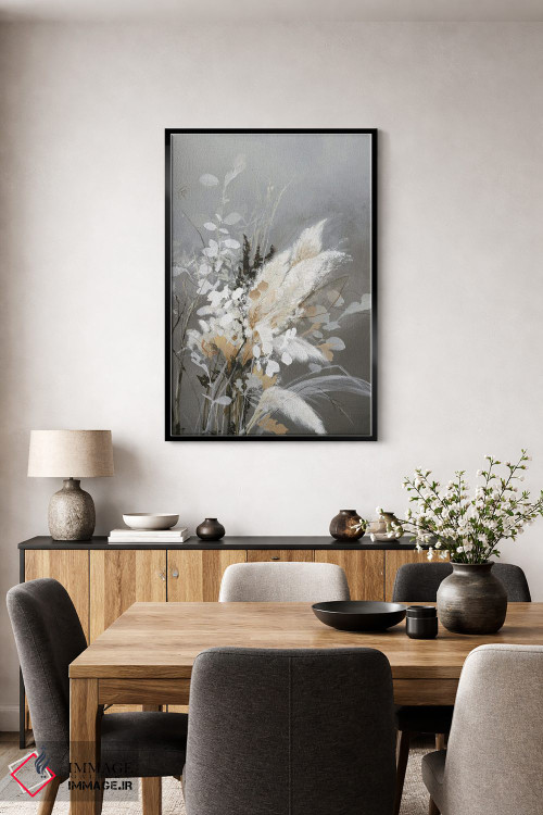 تابلو دکوراتیو برگ های روشن ۲ اثر دیزاین فابریکن - D5B