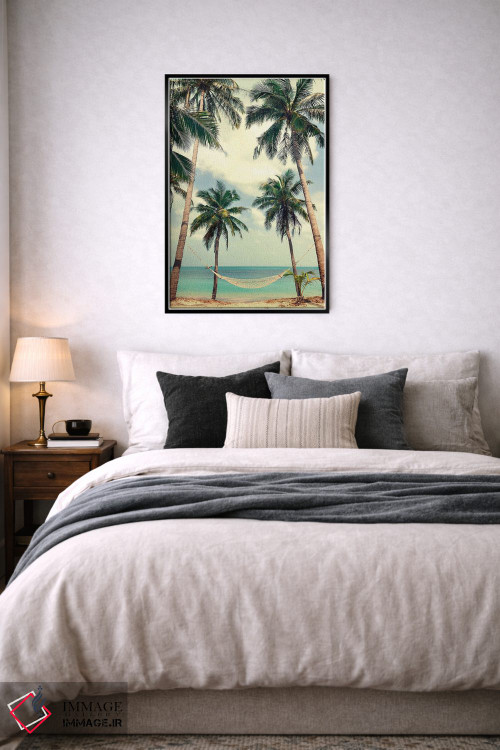 تابلو دکوراتیو آسمان نخل ۳ اثر دیزاین فابریکن - D6B