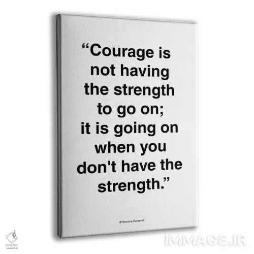 تابلو دکوراتیو شجاعت اثر دیزاین فابریکن - نمای پرسپکتیو محصول