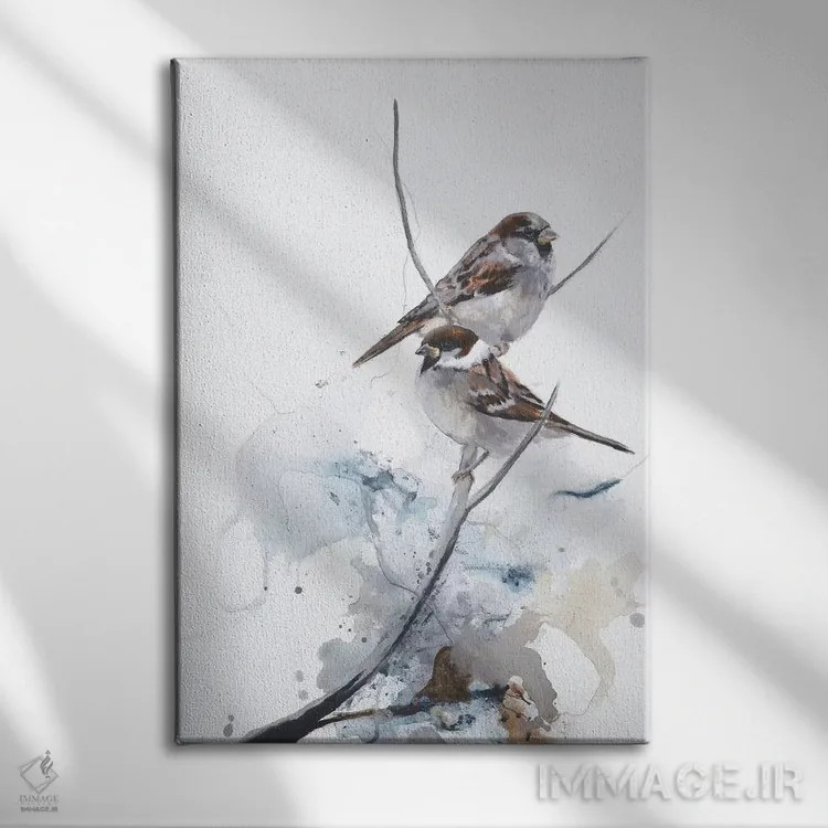 تابلو دکوراتیو کنجکاوی ۱ اثر دیزاین فابریکن - نمای روبهرو روی دیوار