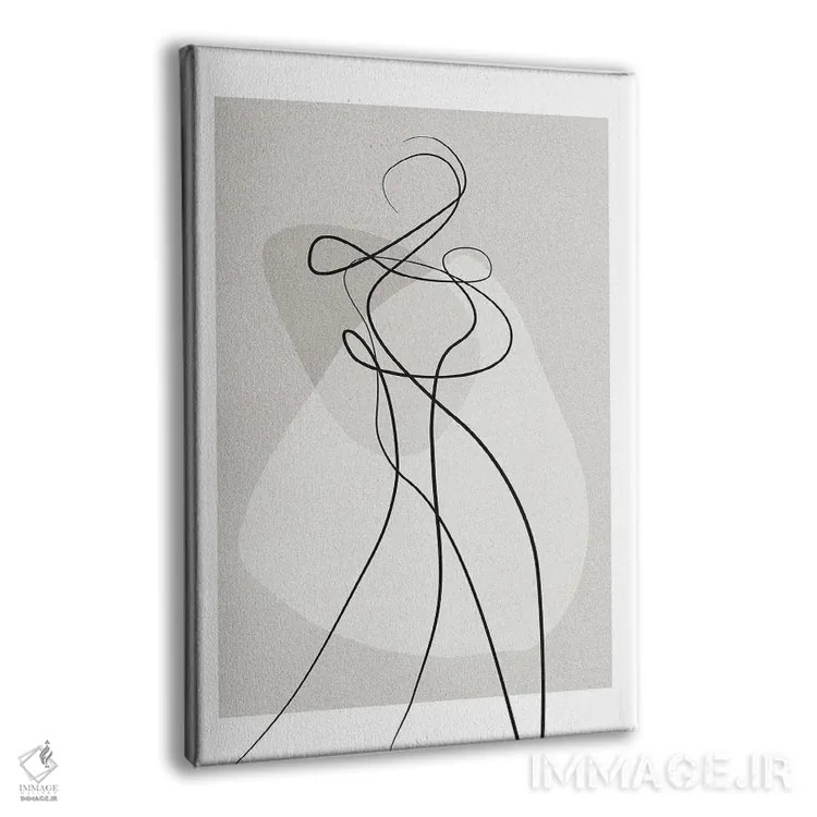 تابلو مینیمال شکل تو ۴ اثر دیزاین فابریکن - نمای پرسپکتیو محصول