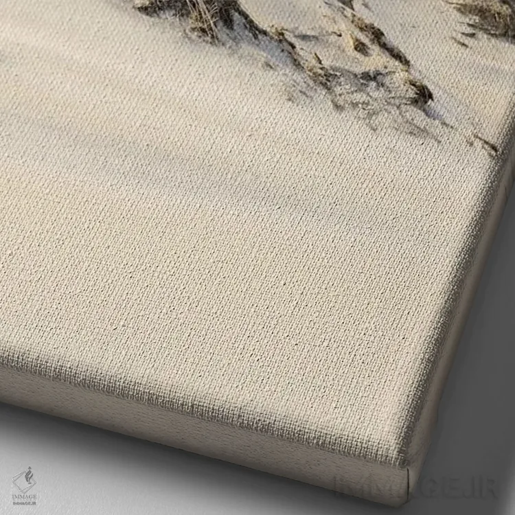 تابلو دکوراتیو روزها اثر دیزاین فابریکن - نمای نزدیک بافت بوم