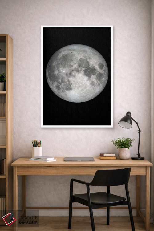 تابلو دکوراتیو ماه اثر دیزاین فابریکن - D1W