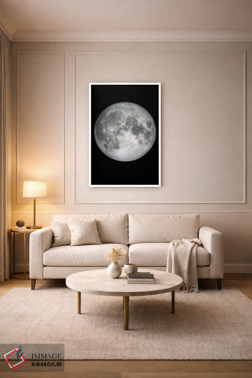 تابلو دکوراتیو ماه اثر دیزاین فابریکن - D3W