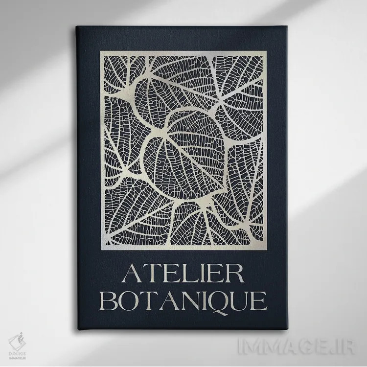 تابلو دکوراتیو کارگاه گیاه شناسی اثر دیزاین فابریکن - نمای روبهرو روی دیوار