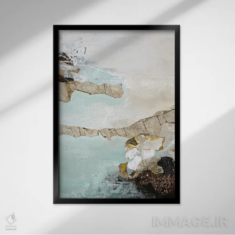 تابلو مینیمال اثر هنری ۱ - نمای قابدار مشکی