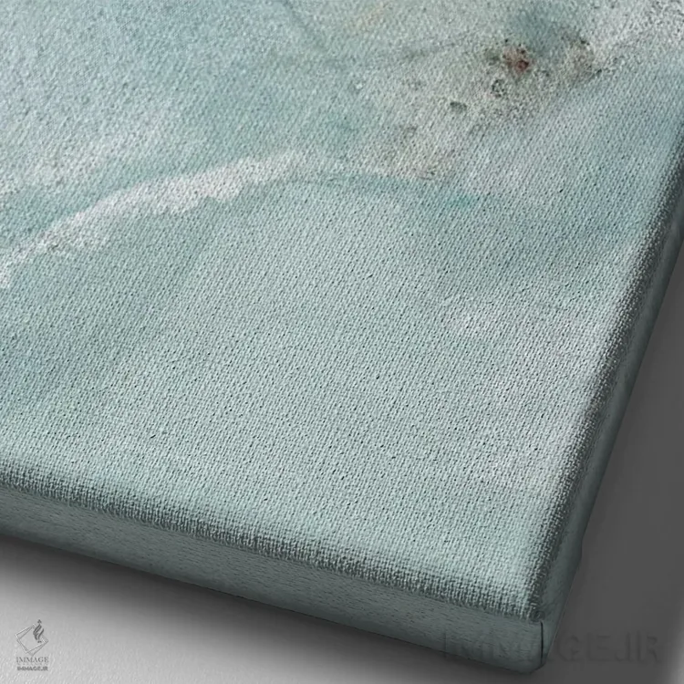 تابلو مینیمال اثر هنری ۲ - نمای نزدیک بافت بوم