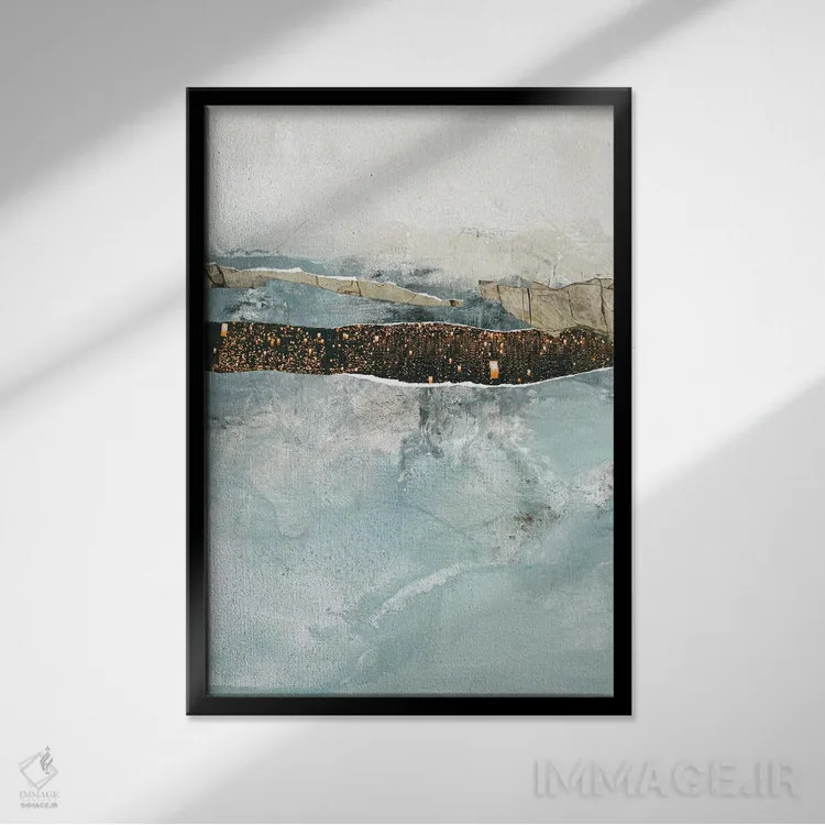 تابلو مینیمال اثر هنری ۲ - نمای قابدار مشکی