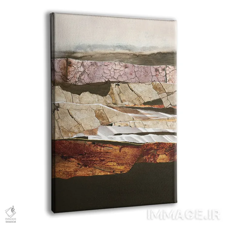 تابلو انتزاعی عنصر خاک اثر دیزاین فابریکن - نمای پرسپکتیو محصول