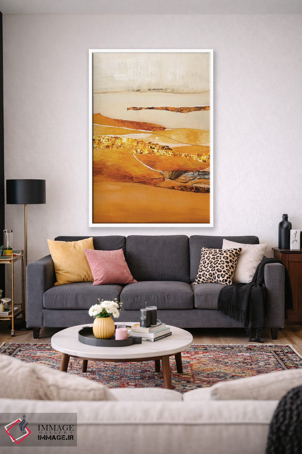 تابلو انتزاعی عنصر آتش اثر دیزاین فابریکن - D1W