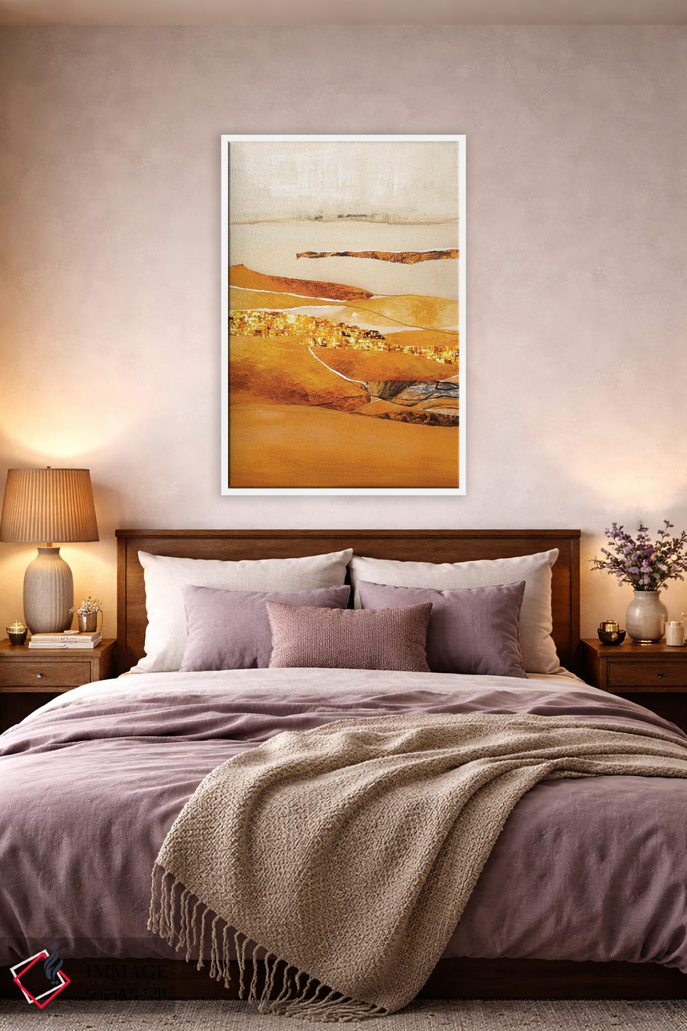 تابلو انتزاعی عنصر آتش اثر دیزاین فابریکن - D4W