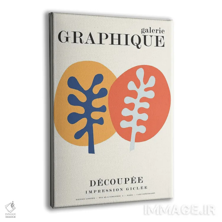 تابلو دکوراتیو گرافیک ۸ اثر دیزاین فابریکن - نمای پرسپکتیو محصول