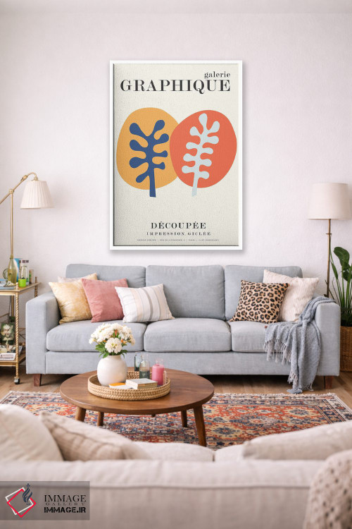 تابلو دکوراتیو گرافیک ۸ اثر دیزاین فابریکن - D1W