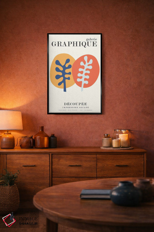 تابلو دکوراتیو گرافیک ۸ اثر دیزاین فابریکن - D5B